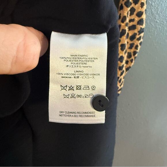 Free People Frenchi Leopard Wrap Mini Dress Size XS - Picture 5 of 8